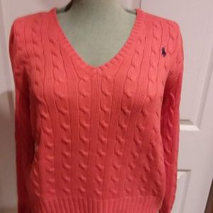 Coral Ralph Lauren Sport Sweater